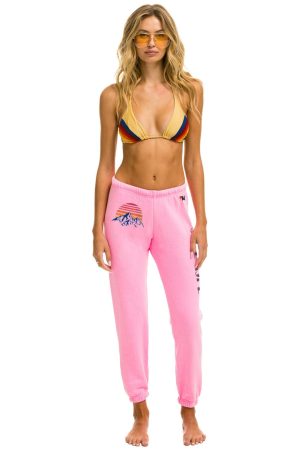 JAZZ ASPEN SNOWMASS 2025 UNISEX SWEATPANTS - NEON PINK