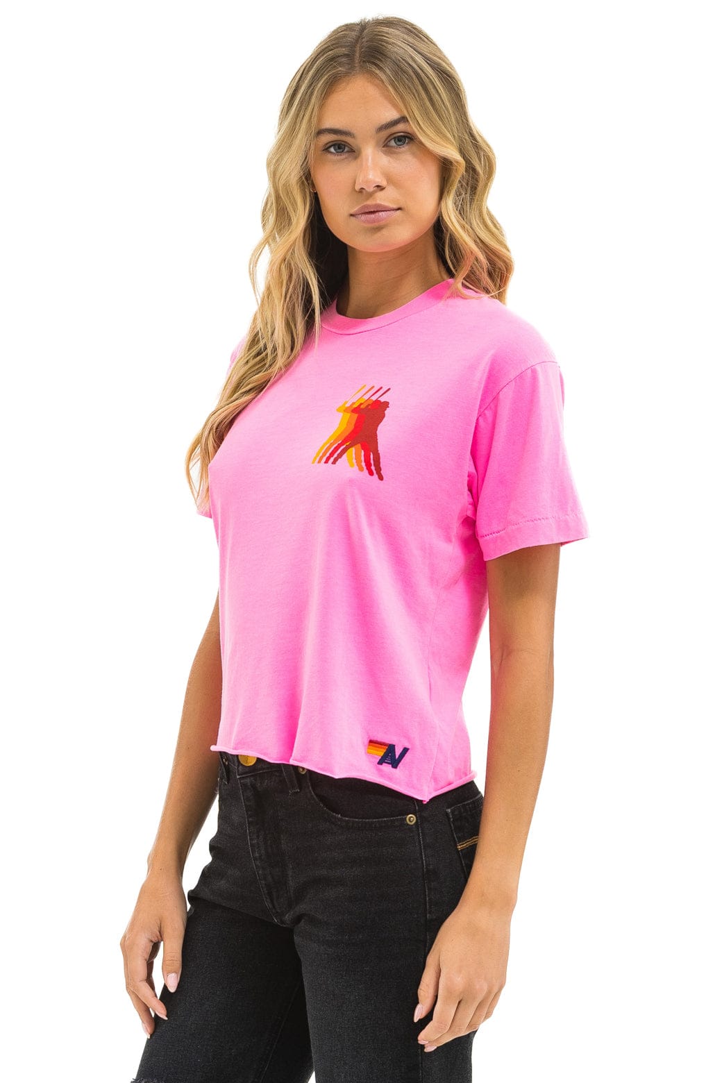 PHILLIES AVIATOR NATION BOYFRIEND TEE - NEON PINK - Image 4