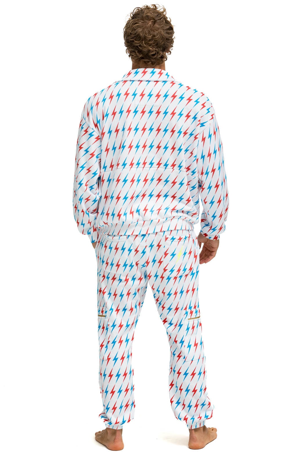 AVIATOR BOLT EMBROIDERY SWEATPANTS - WHITE // USA - Image 12