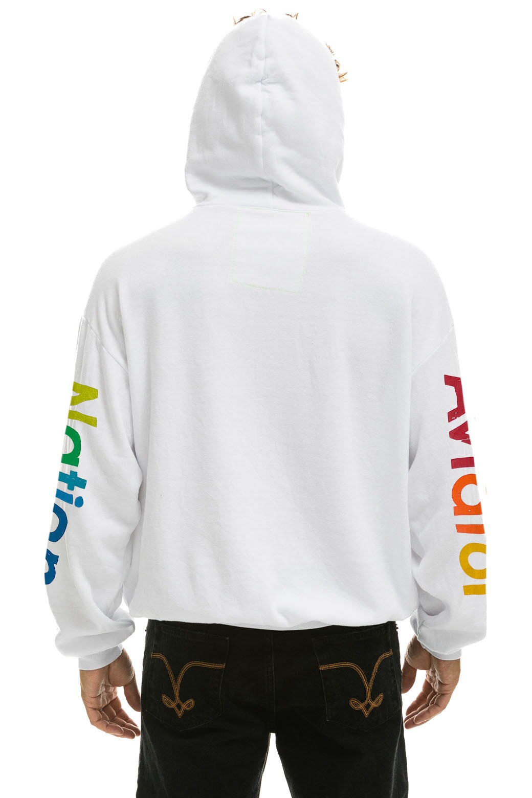 AVIATOR NATION ASPEN RELAXED PULLOVER HOODIE - WHITE - Image 4