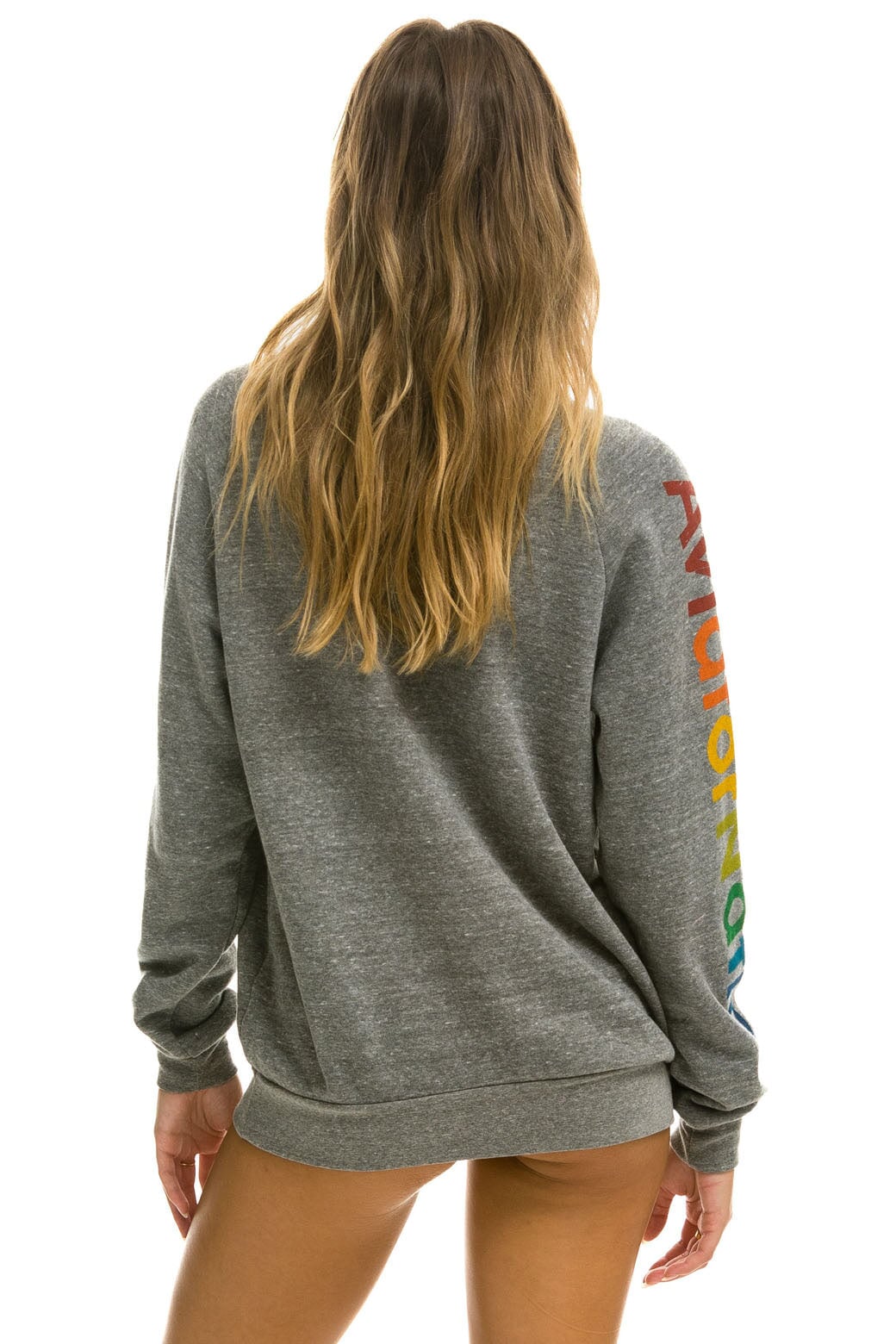 AVIATOR NATION HAMPTONS CREW SWEATSHIRT - HEATHER - Image 4