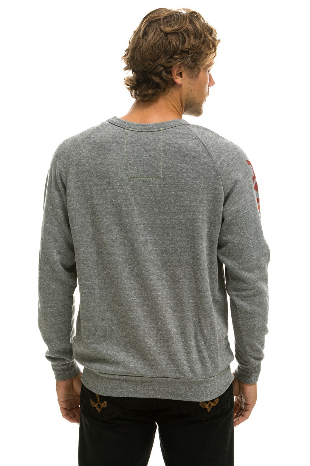 AVIATOR NATION HAMPTONS CREW SWEATSHIRT - HEATHER - Image 3