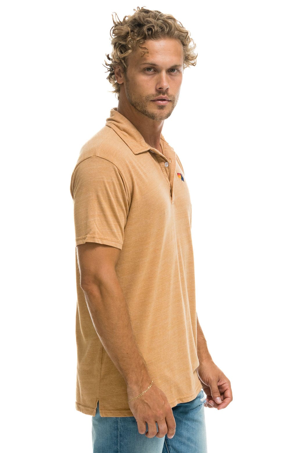 AVIATOR NATION POLO - KHAKI - Image 4