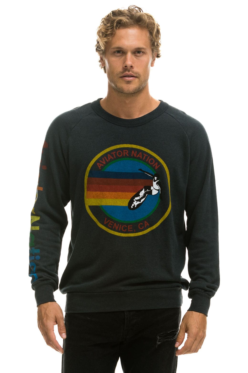 AVIATOR NATION SWEATSHIRT - CHARCOAL - Image 2