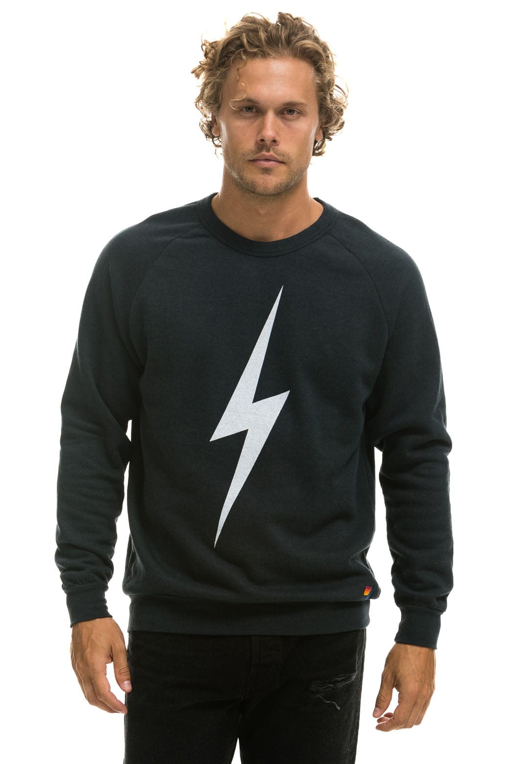 BOLT CREW SWEATSHIRT - CHARCOAL - Image 2