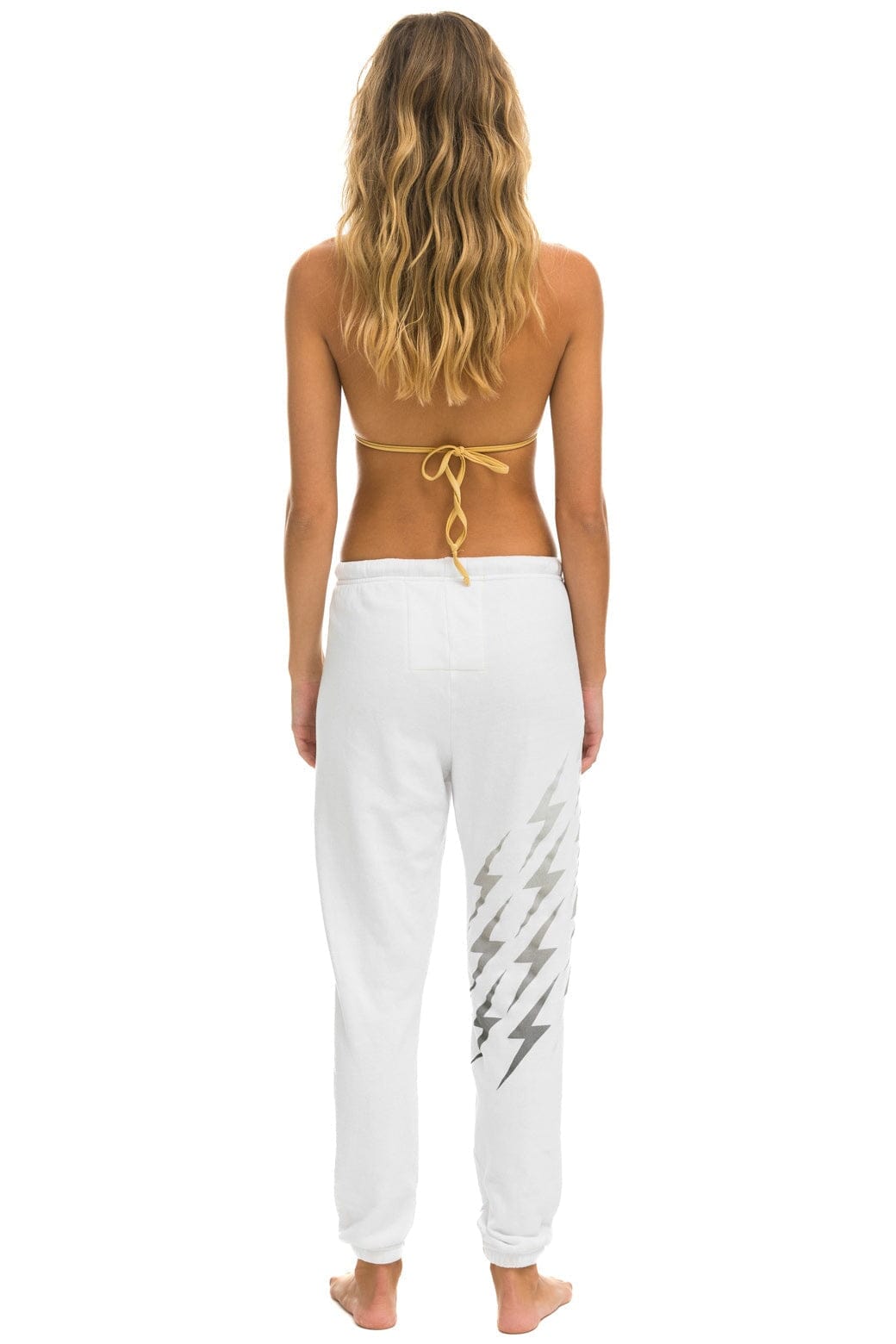 BOLT GRADIENT SWEATPANTS - WHITE // GREY - Image 3