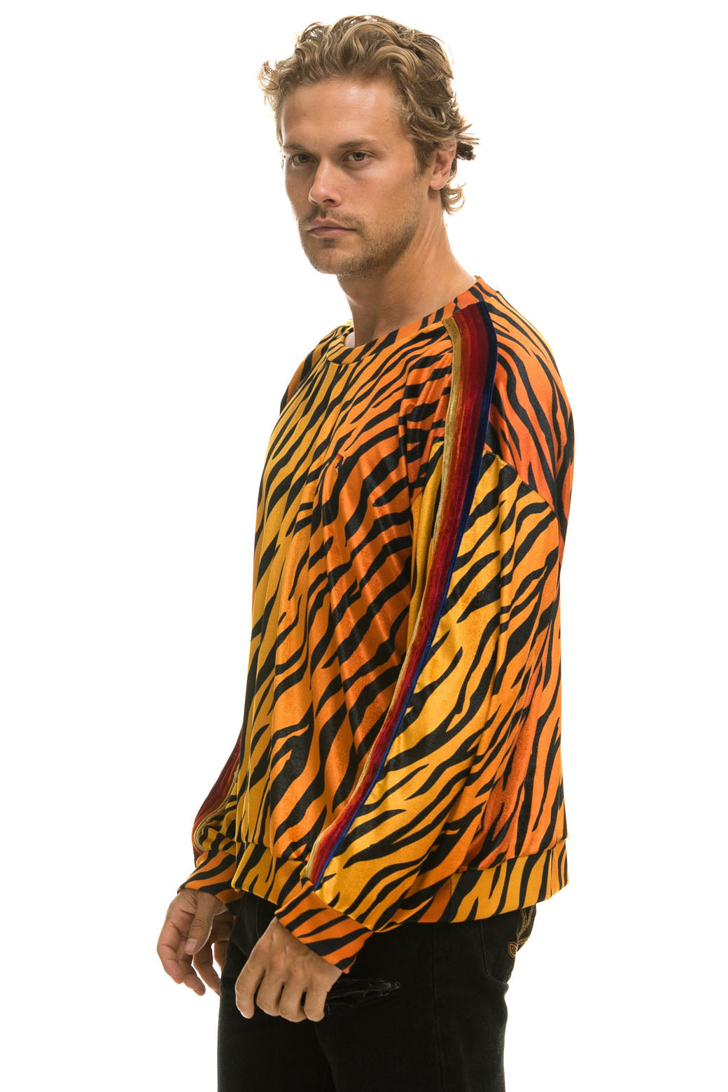 CLASSIC VELVET RELAXED SWEATSHIRT - TIGER - Image 4