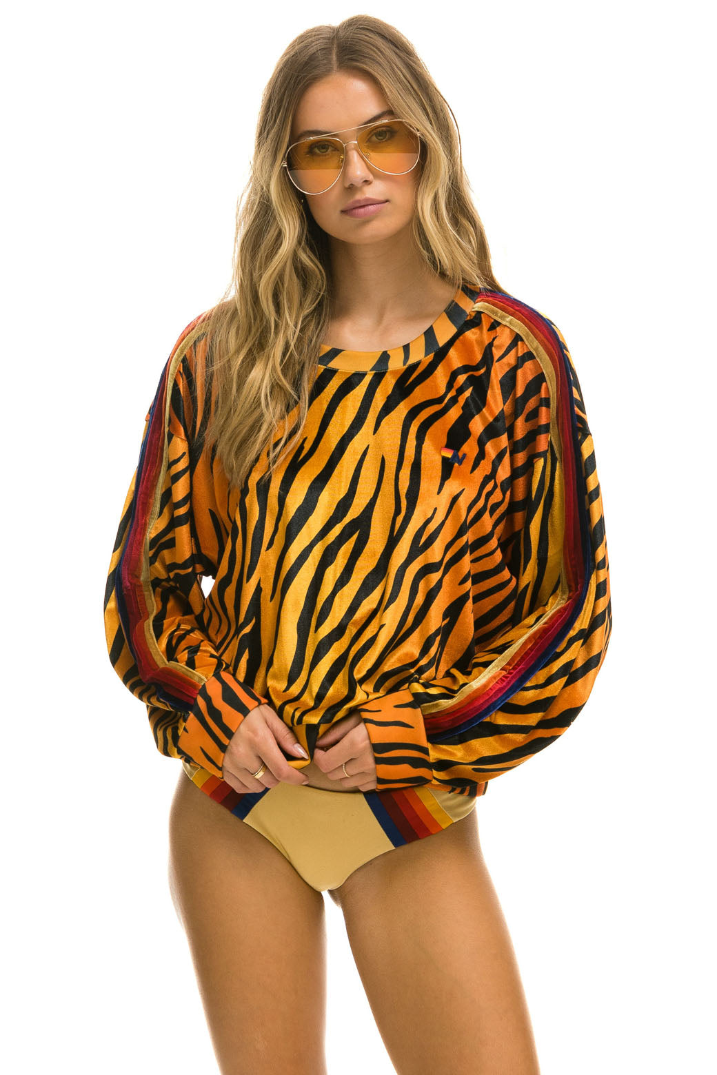 CLASSIC VELVET RELAXED SWEATSHIRT - TIGER - Image 5