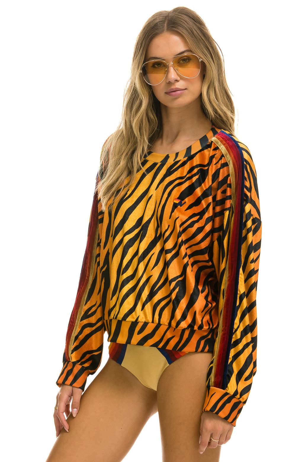 CLASSIC VELVET RELAXED SWEATSHIRT - TIGER - Image 3