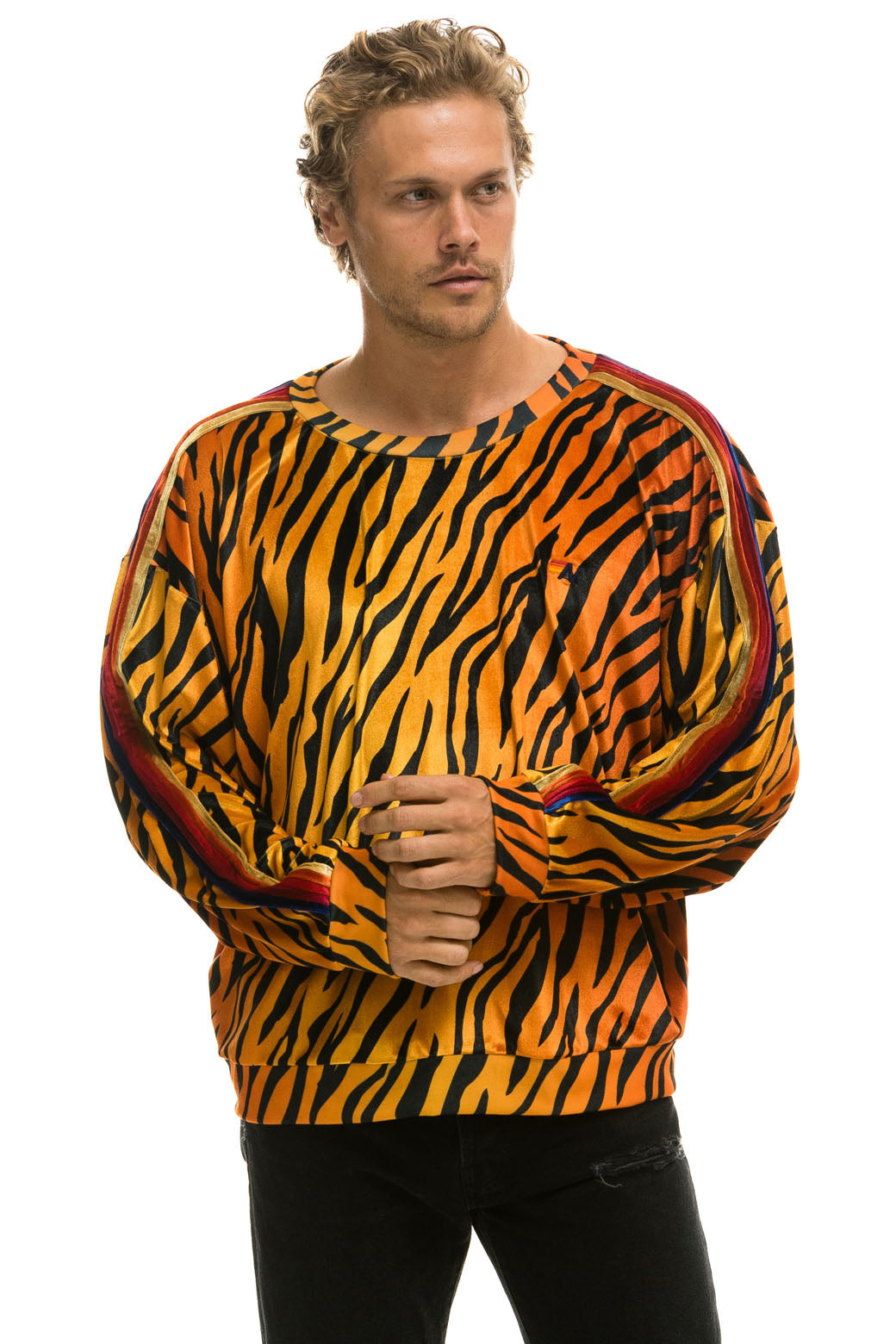 CLASSIC VELVET RELAXED SWEATSHIRT - TIGER - Image 8