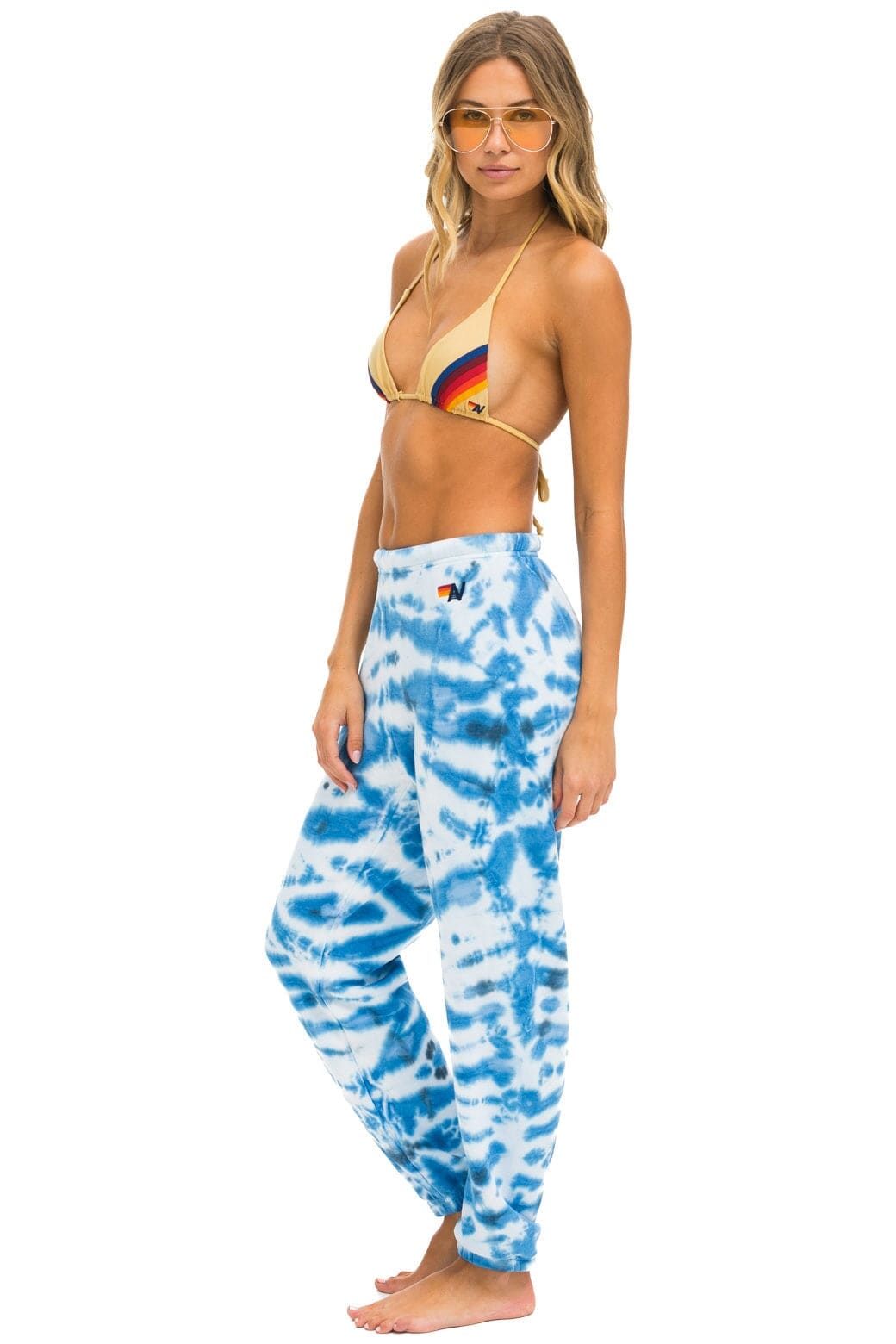 HAND DYED SWEATPANTS - TIE DYE BLUE - Image 2