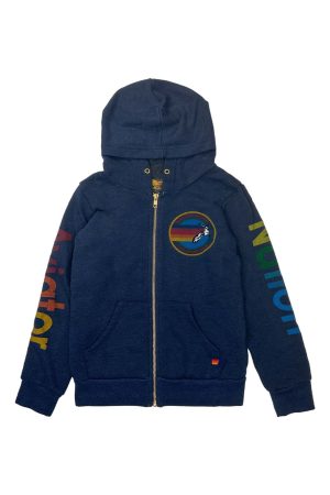 KID'S AVIATOR NATION HAMPTONS ZIP HOODIE - NAVY