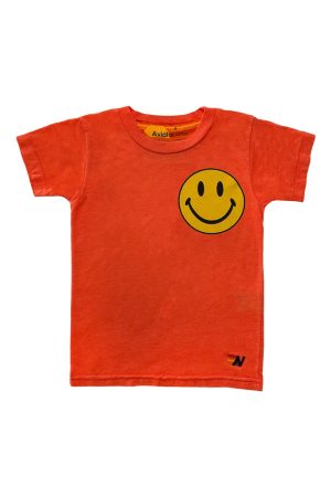 KID'S SMILEY 2 TEE - ORANGE