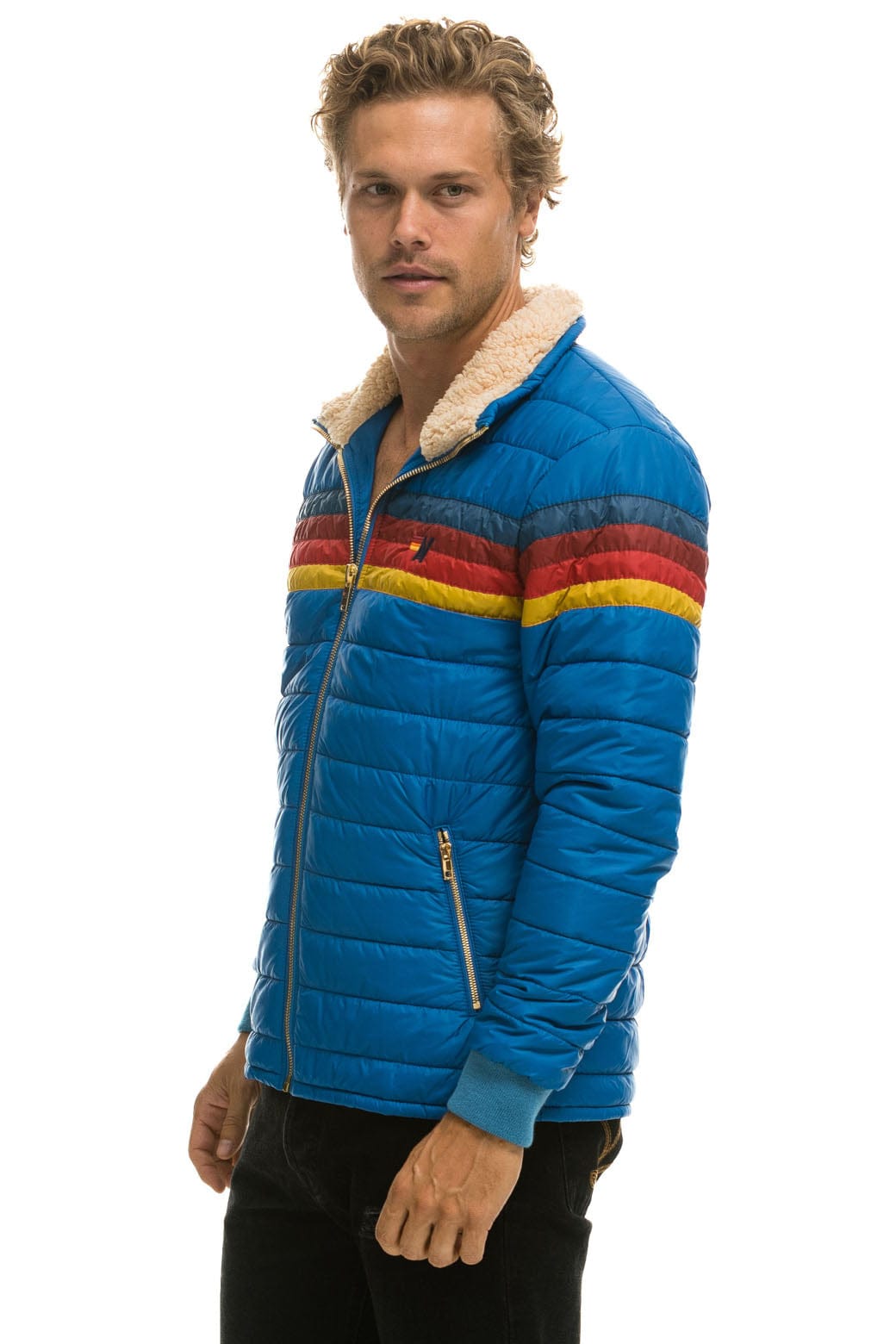 4 STRIPE JACKET - SNORKEL BLUE - Image 2