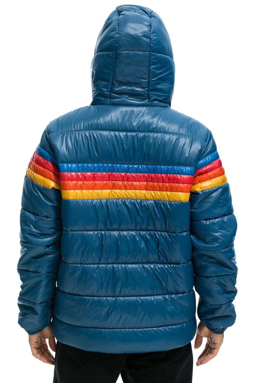 4 STRIPE LUXE TREKKER JACKET - GLOSSY DEEP BLUE - Image 3