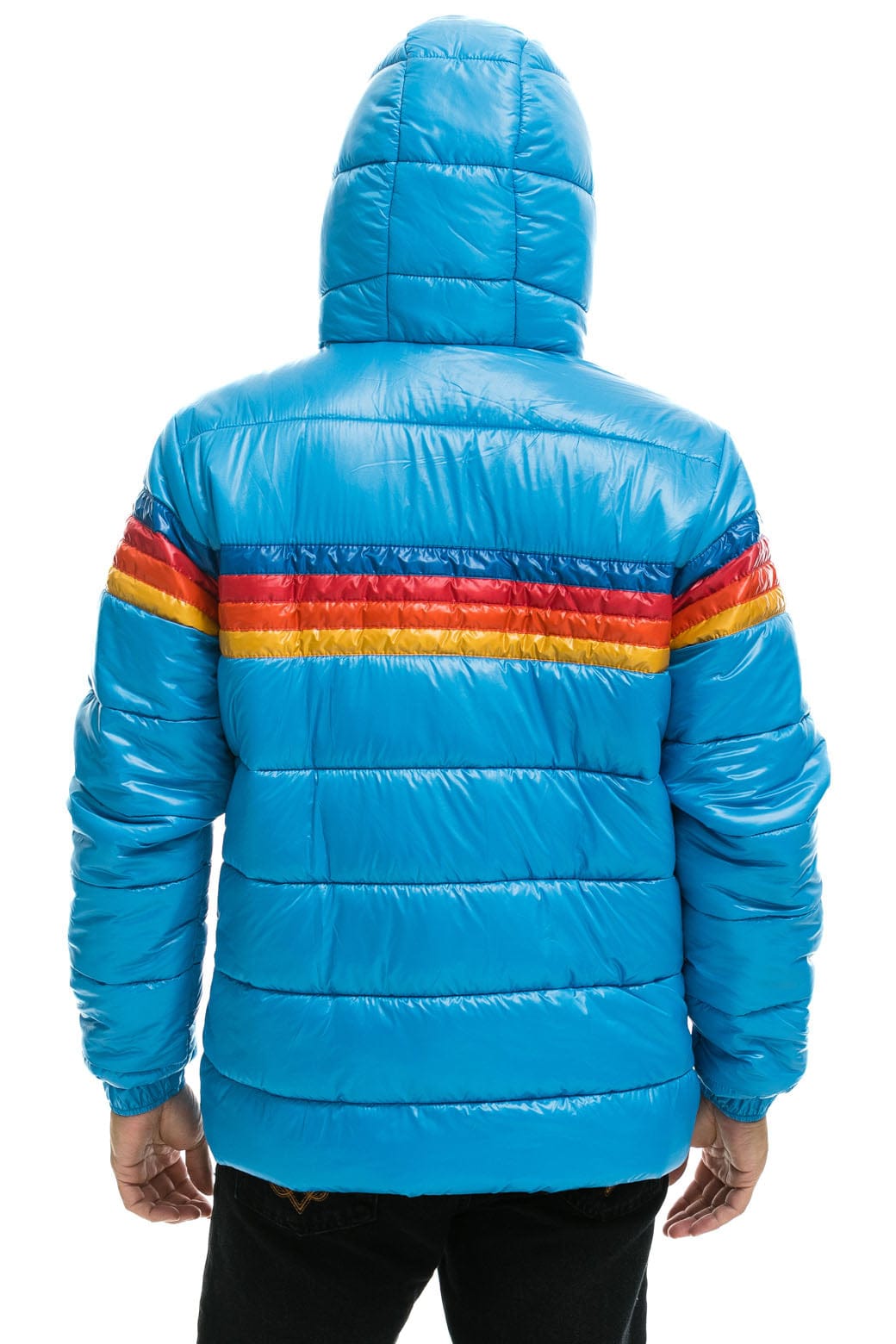 4 STRIPE LUXE TREKKER JACKET - GLOSSY OCEAN - Image 3