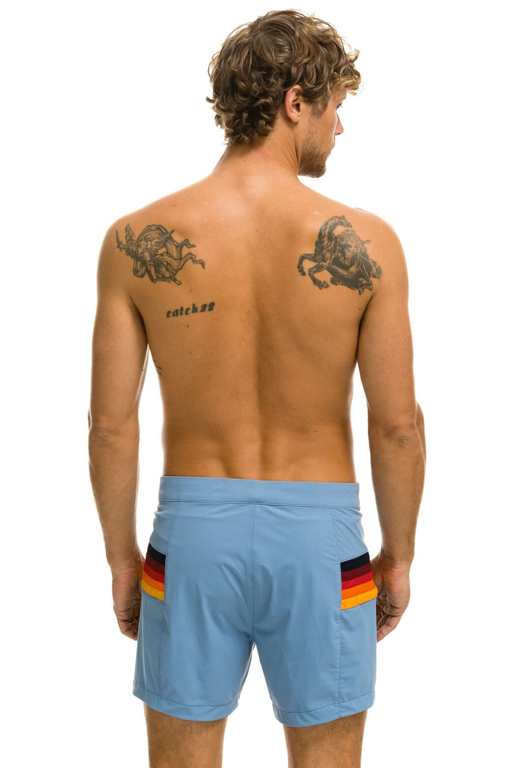 MEN'S HORIZONTAL 5 STRIPE FLEX SHORTS - ISLANDA - Image 4