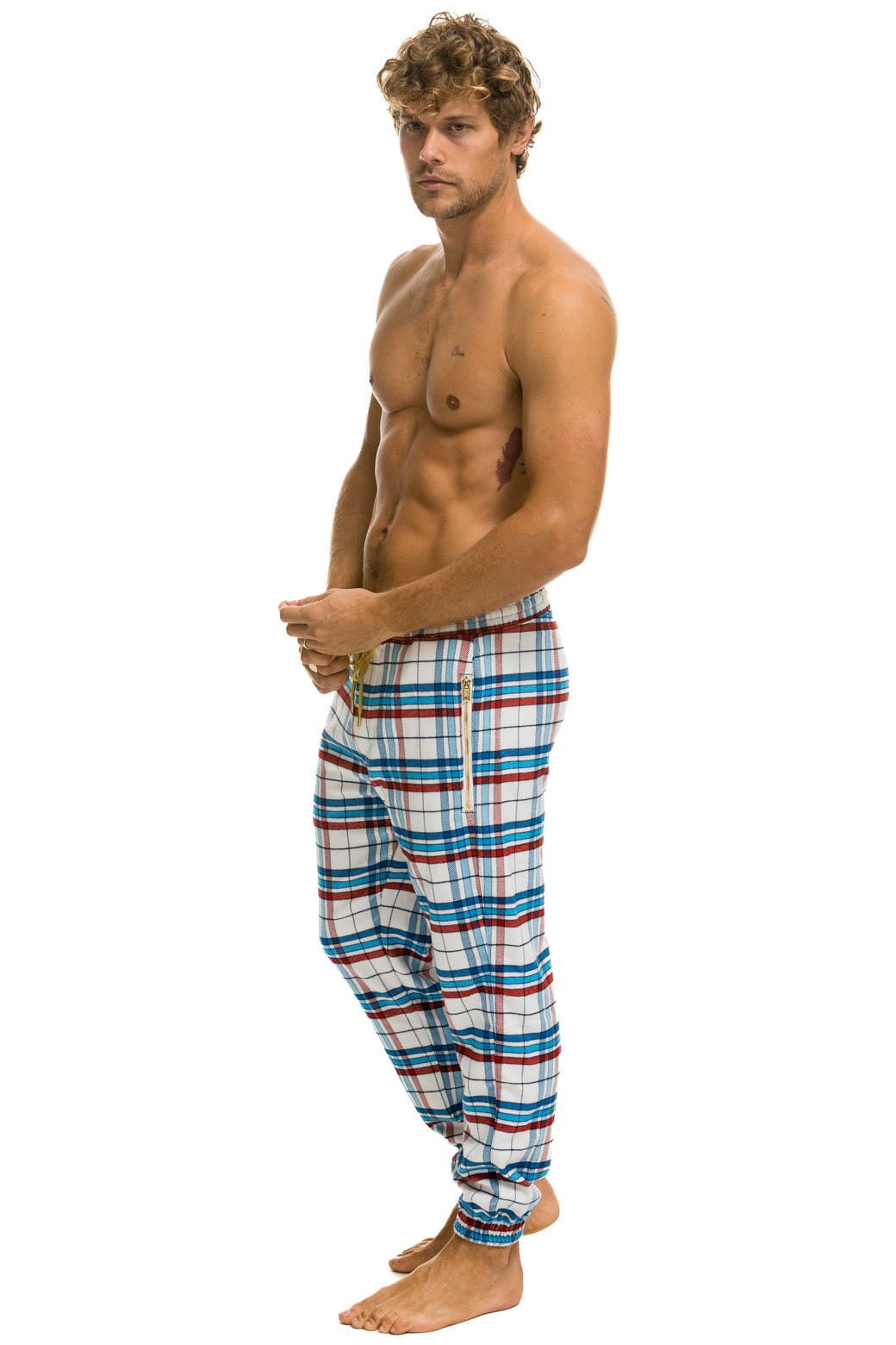 UNISEX PLAID LODGE PANT - MONTAUK PLAID - Image 6