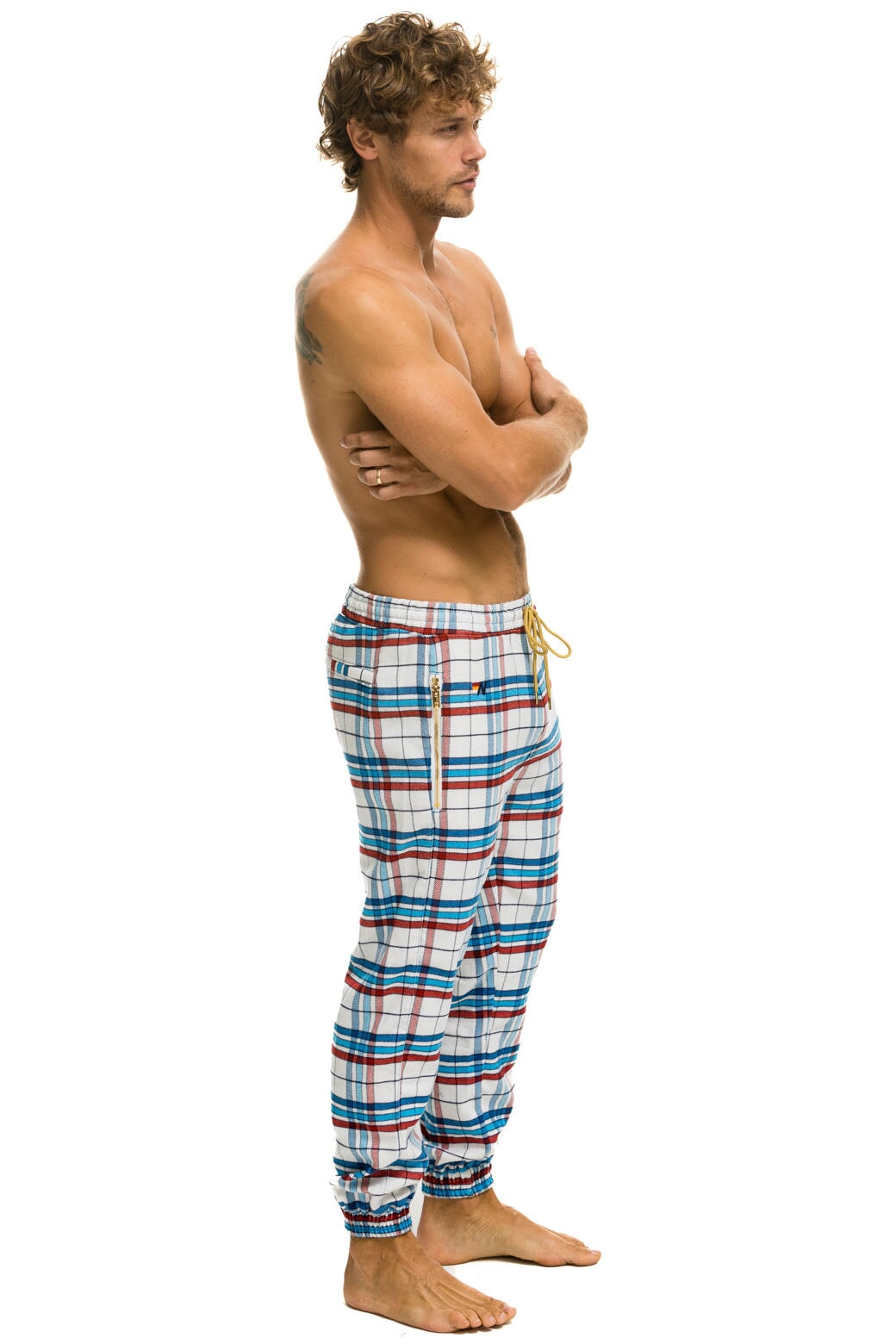 UNISEX PLAID LODGE PANT - MONTAUK PLAID - Image 4
