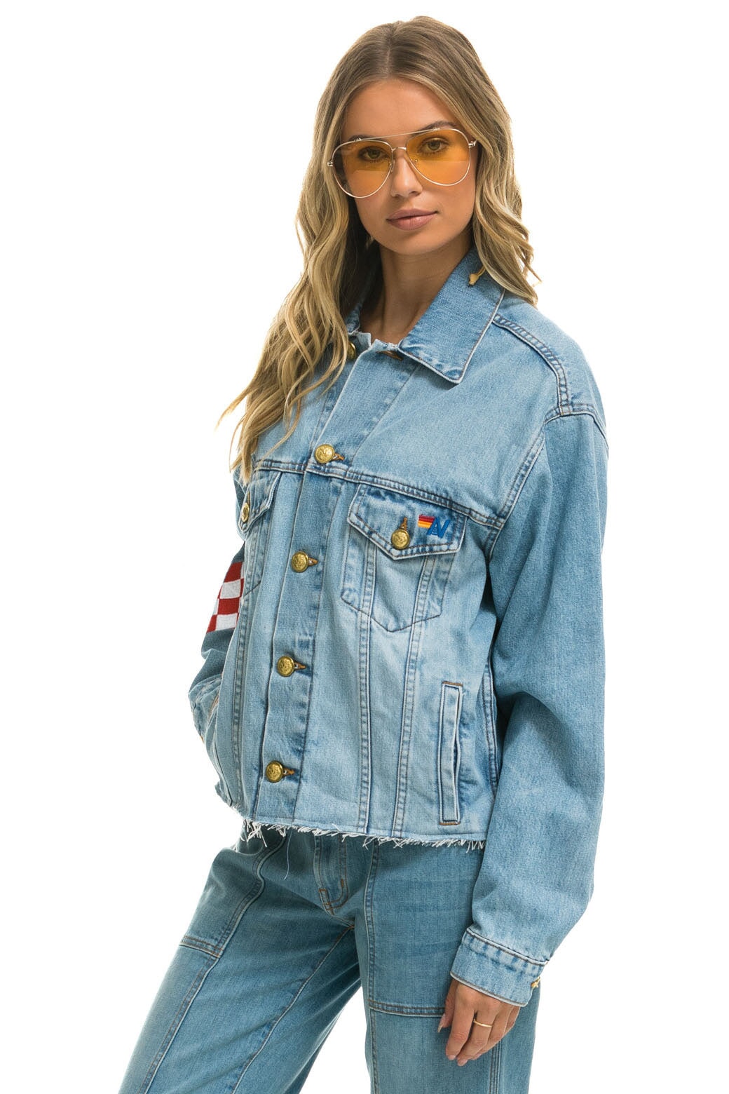 LIVE FREE OVERSIZED CROP DENIM JACKET - SUPER LIGHT - Image 4