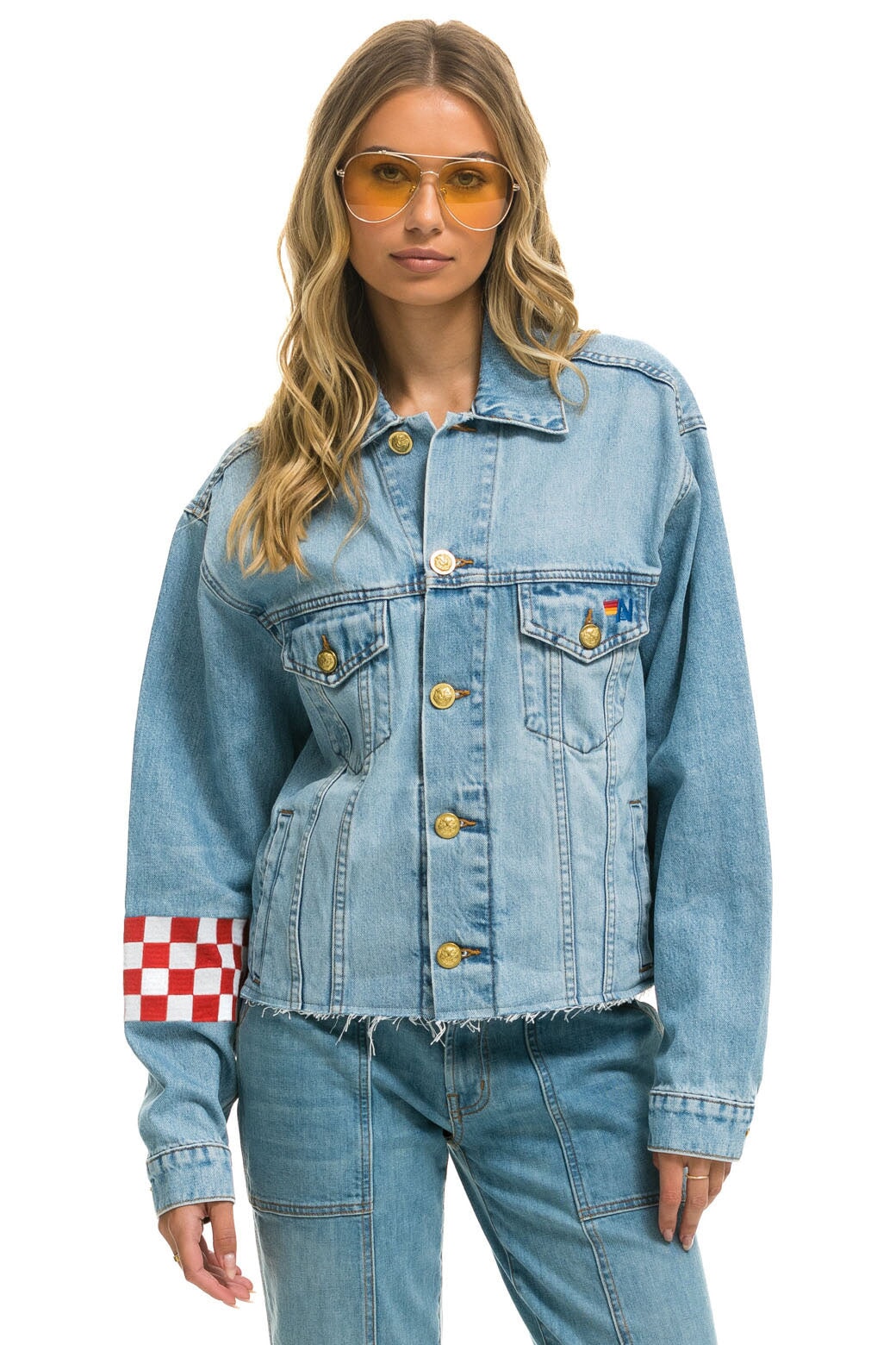LIVE FREE OVERSIZED CROP DENIM JACKET - SUPER LIGHT - Image 2