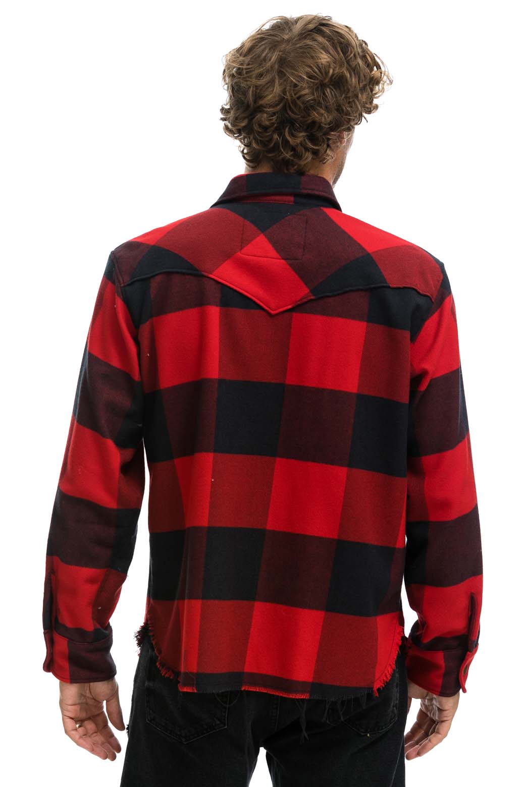 PLAID FLANNEL WESTERN SHIRT - BUFFALO PLAID - Image 6