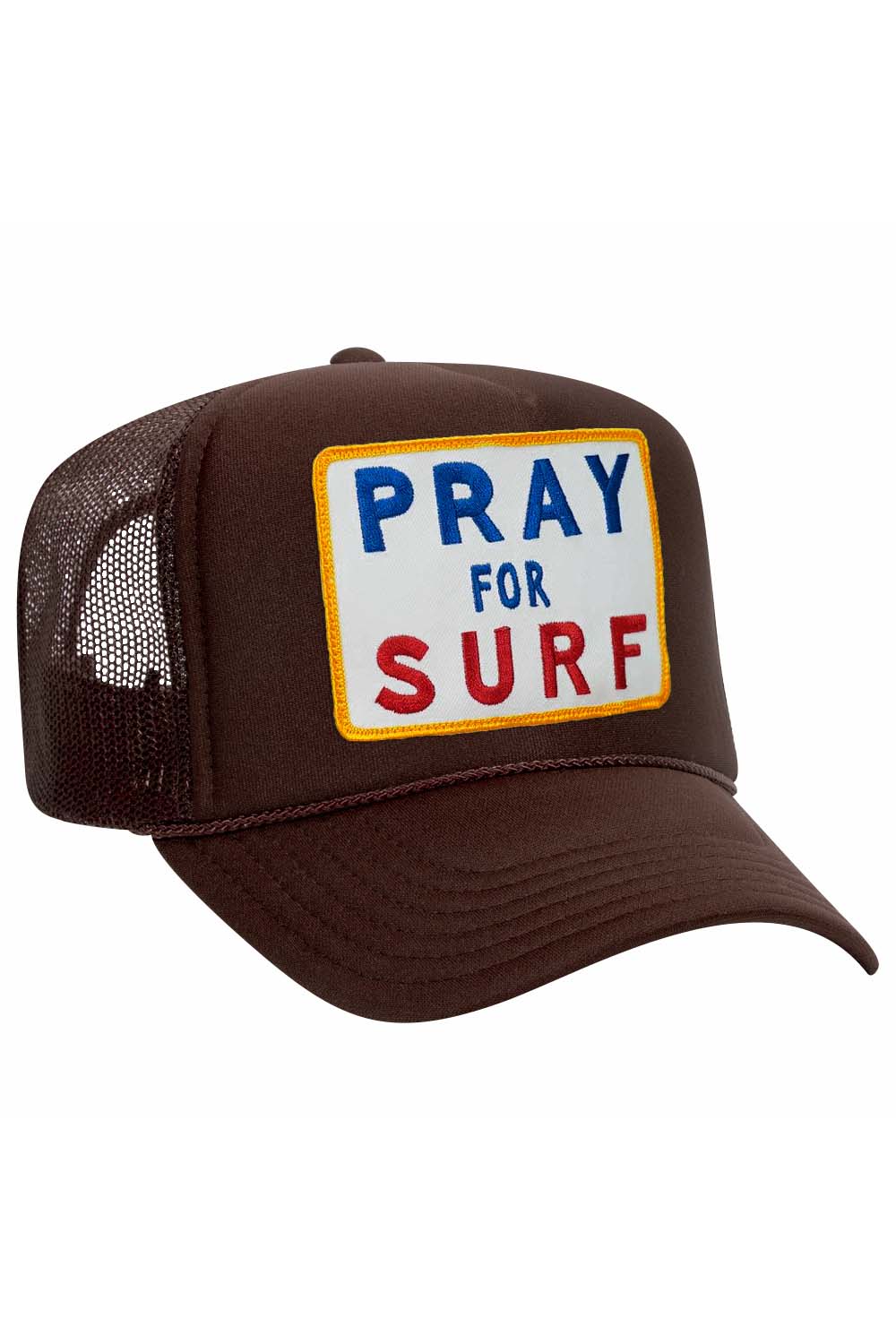PRAY FOR SURF VINTAGE TRUCKER HAT - Image 4