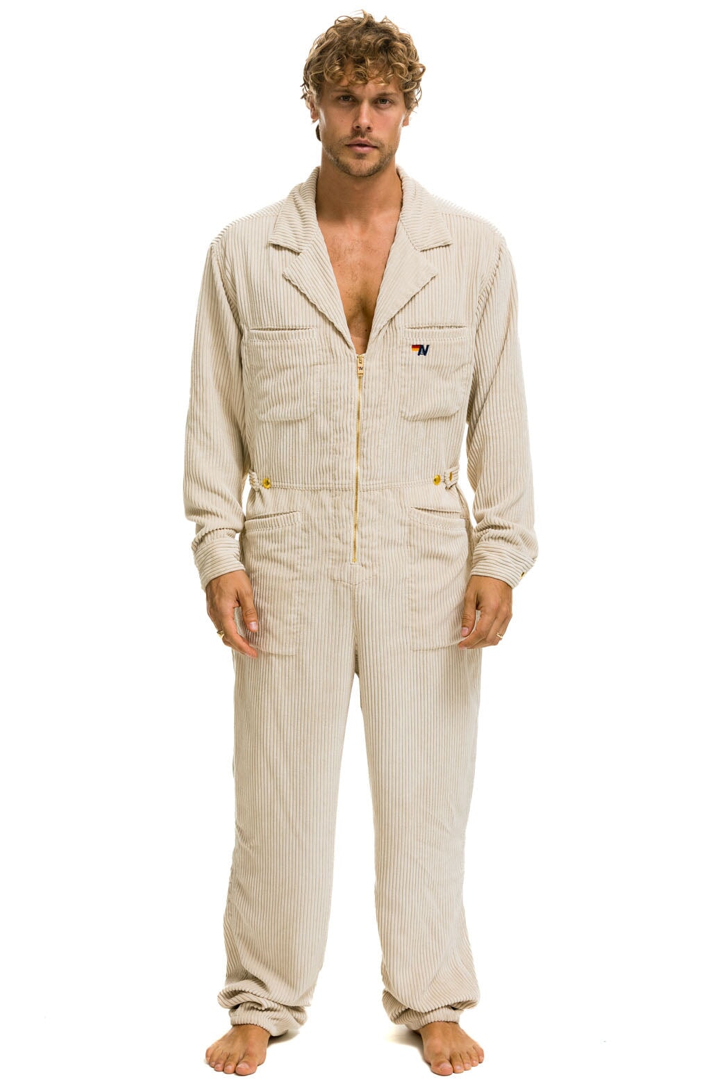 UNISEX CORDUROY FLIGHT SUIT - VINTAGE WHITE - Image 2