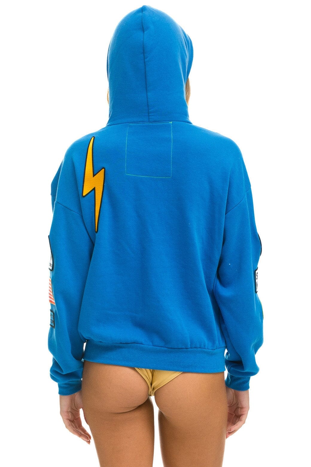 VINTAGE PATCH ZIP HOODIE RELAXED - OCEAN - Image 5