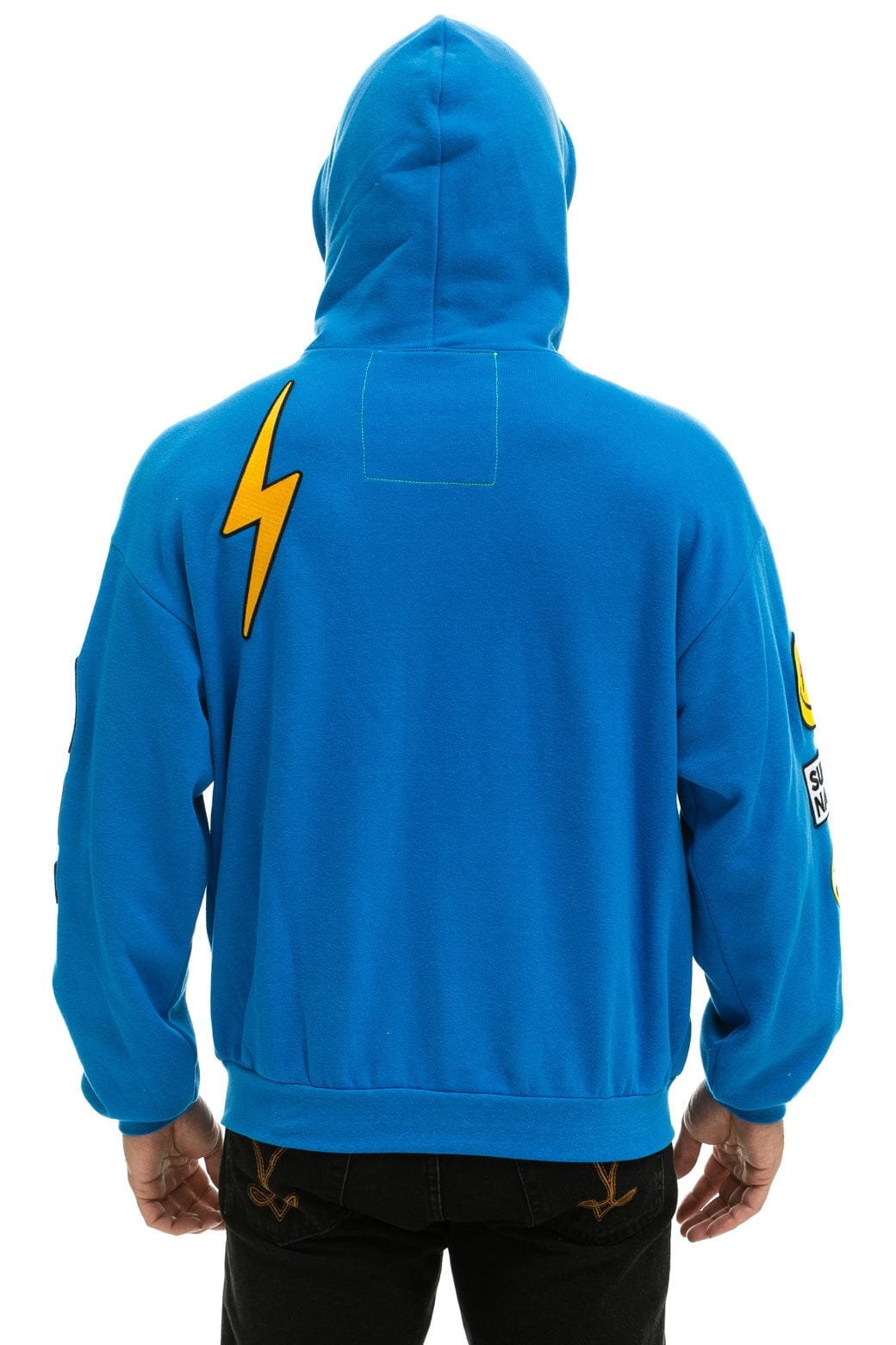 VINTAGE PATCH ZIP HOODIE RELAXED - OCEAN - Image 6