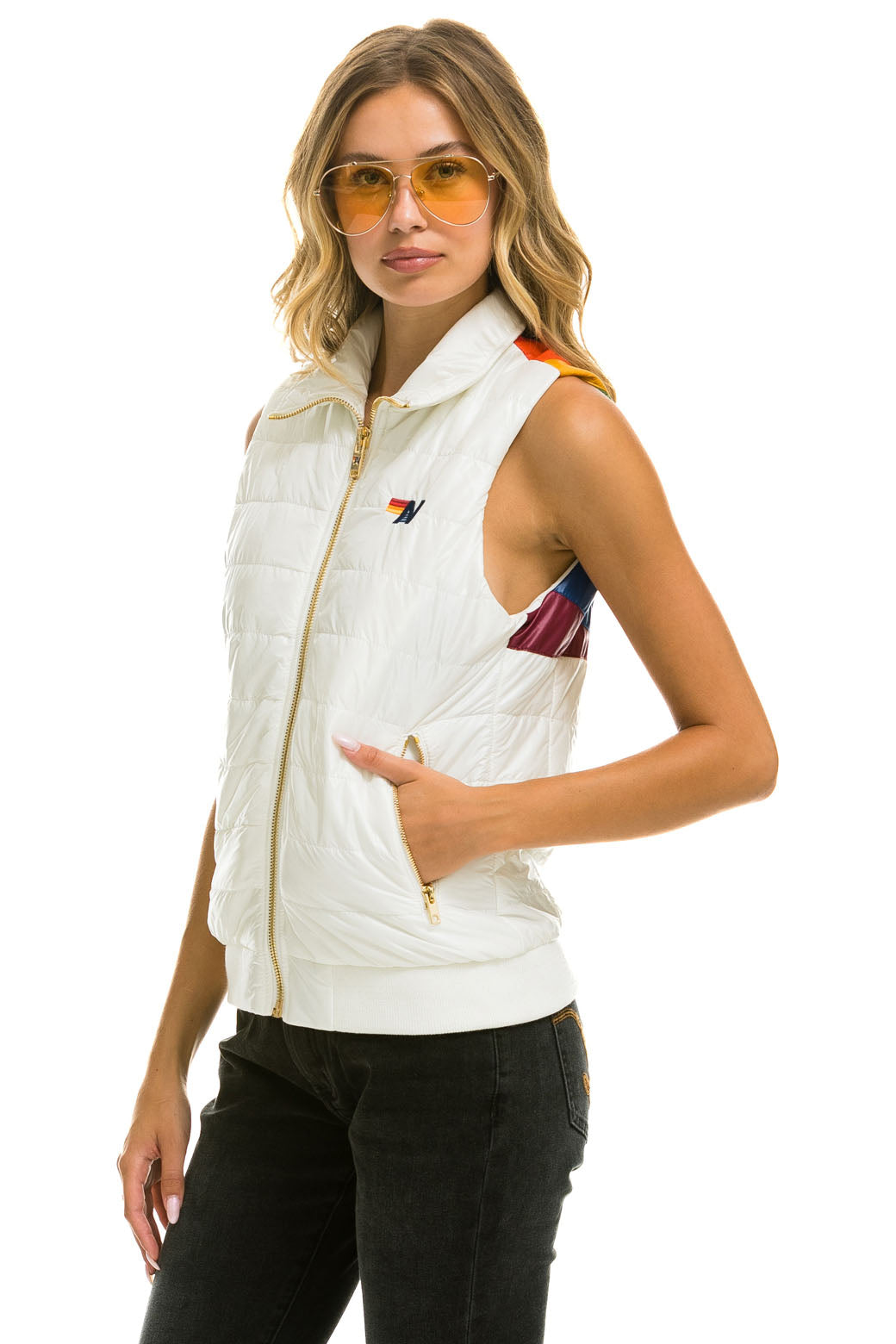 SUNBURST VEST - GLOSSY WHITE - Image 4