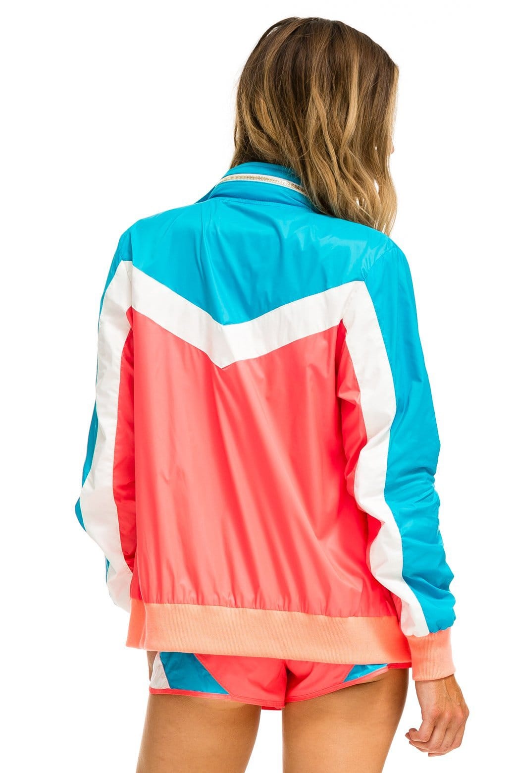 WINDBREAKER JACKET- NEON CORAL - Image 3
