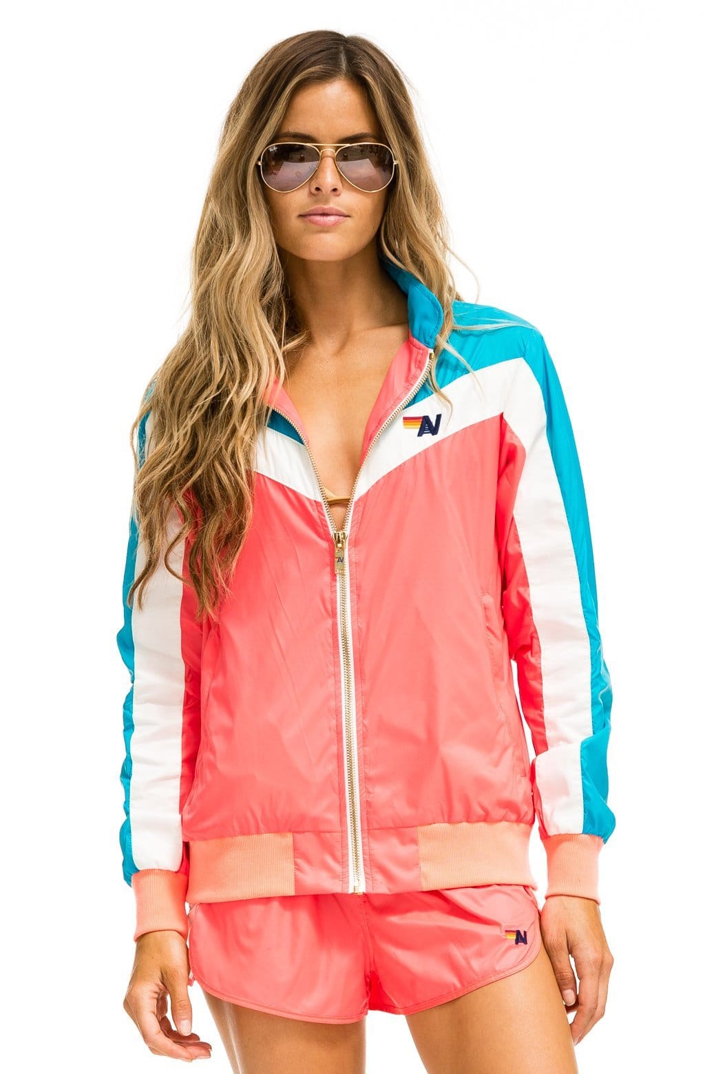 WINDBREAKER JACKET- NEON CORAL - Image 4
